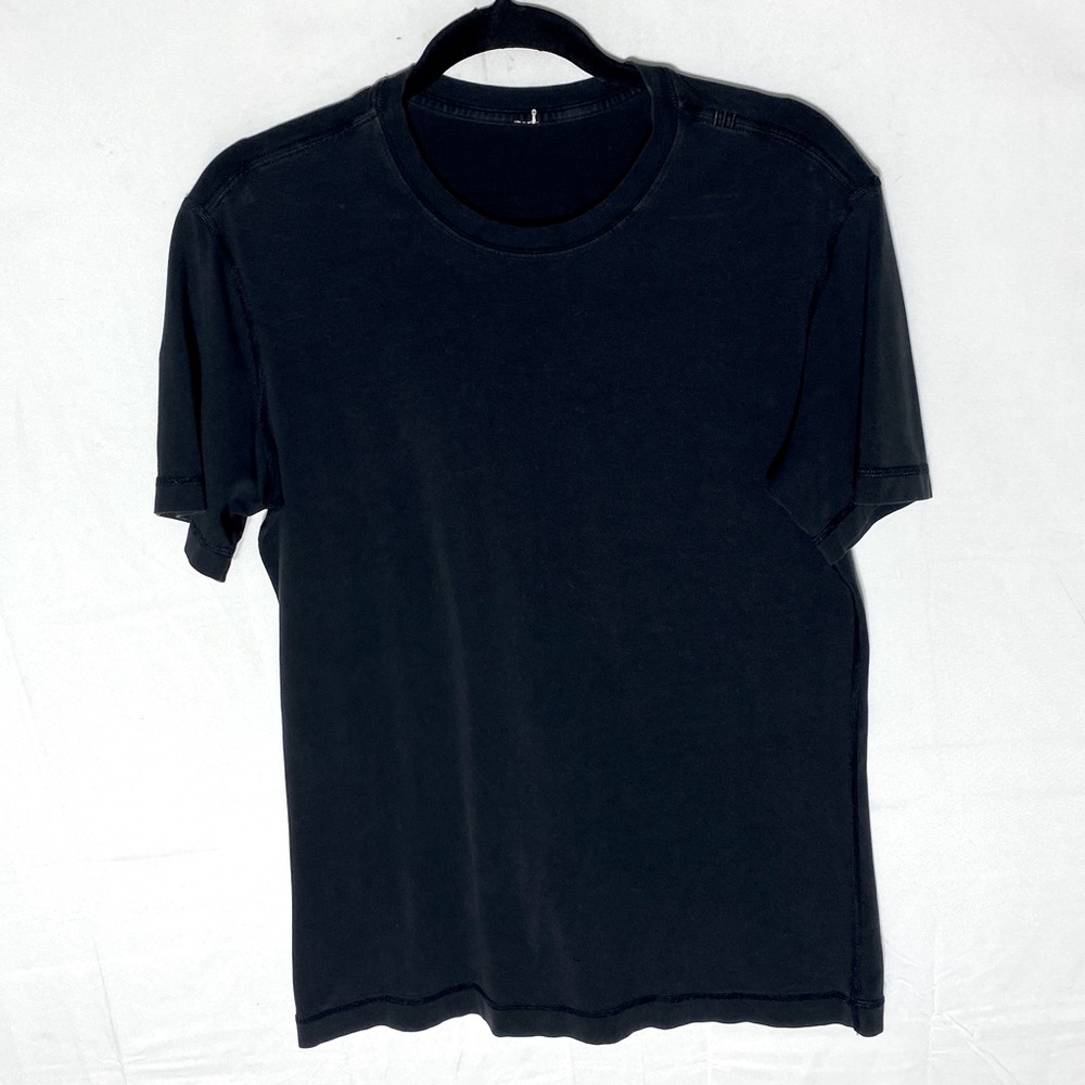 Lululemon Athletica Basic Black Crew Neck T Shirt S